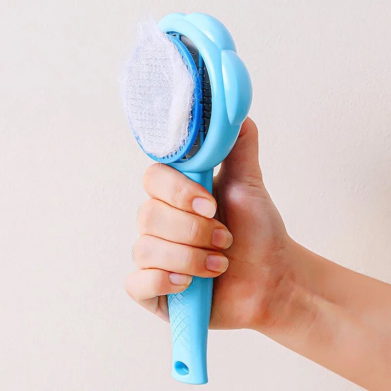 Dog Brush Self Cleaning Cat Brush Automatic Dogs Comb One Button Pet Hair Remover Dog Grooming Massage Cat Brushes Pet Products - imagen 5