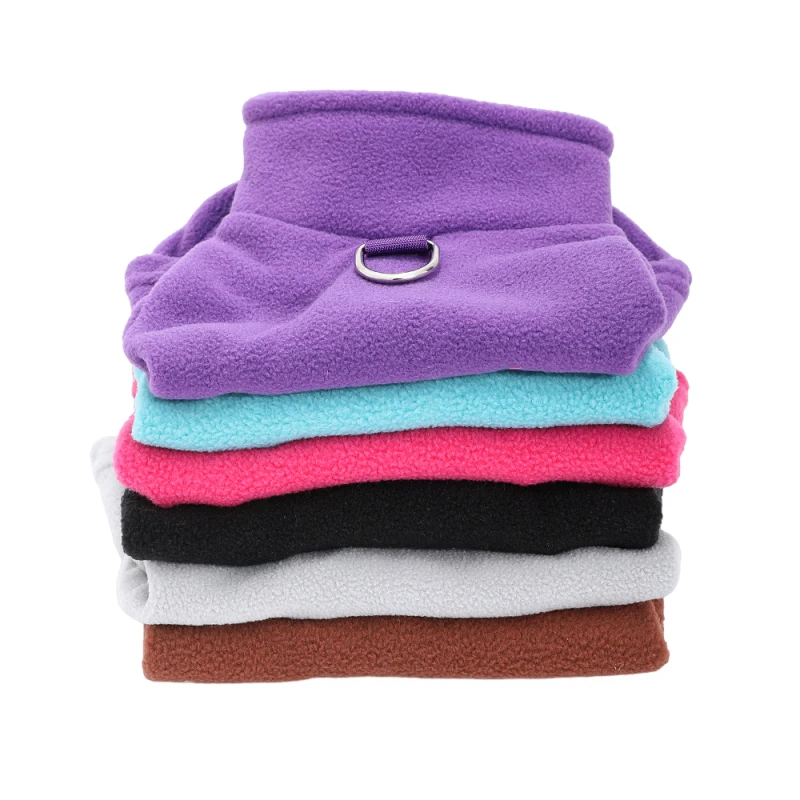 Ropa cálida para perros, chaqueta suave y acogedora para perros pequeños y medianos, disfraz para cachorros con anillo en D, abrigo para Chihuahua Schnauzer y Yorkshire - imagen 2