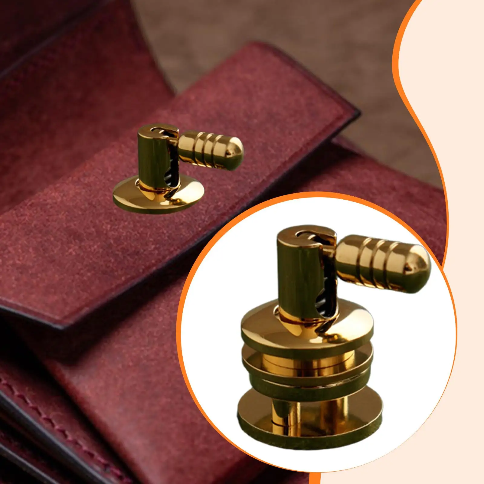 Purse Lock Clasp Fastener Small Sturdy Premium Folding Lock Purse Closure Hardware for Briefcase Handbag Wallet DIY Clutch Purse Lock Clasp Fastener Small Sturdy Premium Folding Lock Purse Closure Hardware for Briefcase Handbag Wallet DIY Clutch