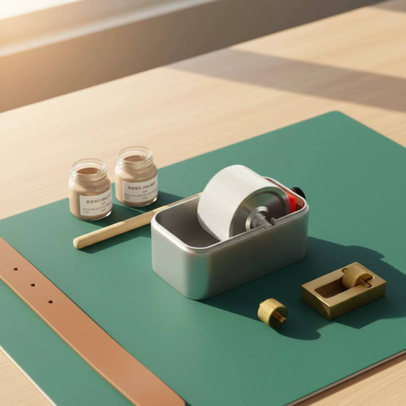 Caja aceite bordes cuero DIY para perros y gatos – Suministro duradero - imagen 2