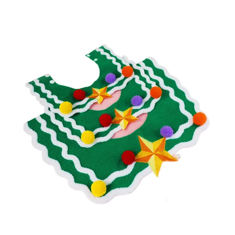 Bufanda navideña para mascotas, sombrero con forma de copo de nieve, bufanda bonita para perros pequeños y medianos, decoración navideña de Año Nuevo, accesorios para cachorros - imagen 5