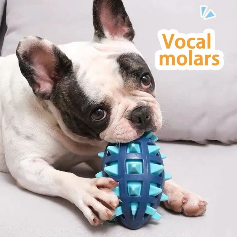 Pelota de goma para perro, juguete con espinas, resistente a mordeduras, productos de entrenamiento de dientes molares, juguete para mascotas, juguetes interactivos para masticar perros #
