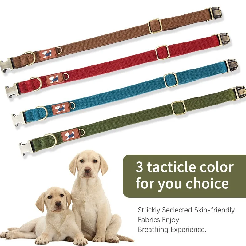 Collar para perro hebilla aleación forro algodón suave - imagen 2