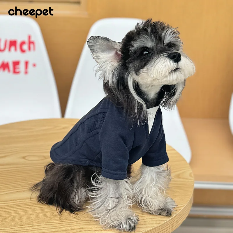 Sudadera con capucha de perro de dos piezas falsa de dos patas de Color sólido para razas pequeñas, ropa ligera para exteriores de primavera y verano, Schnauzer, Bichon - imagen 2