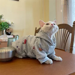 Jersey de punto para gatos Sphynx y Devon Rex – Abrigo térmico de invierno
