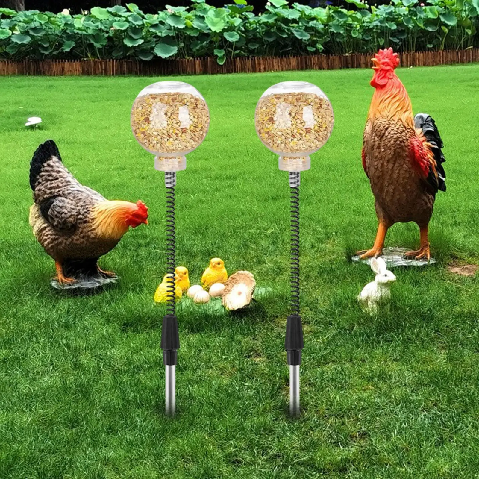 2x Chicken Peck Toy Slow Feeder Slow feed Release Toy for Birds Duck Parrots