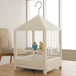 Jaula portátil para aves - casa y hábitat seguro para loros y pájaros