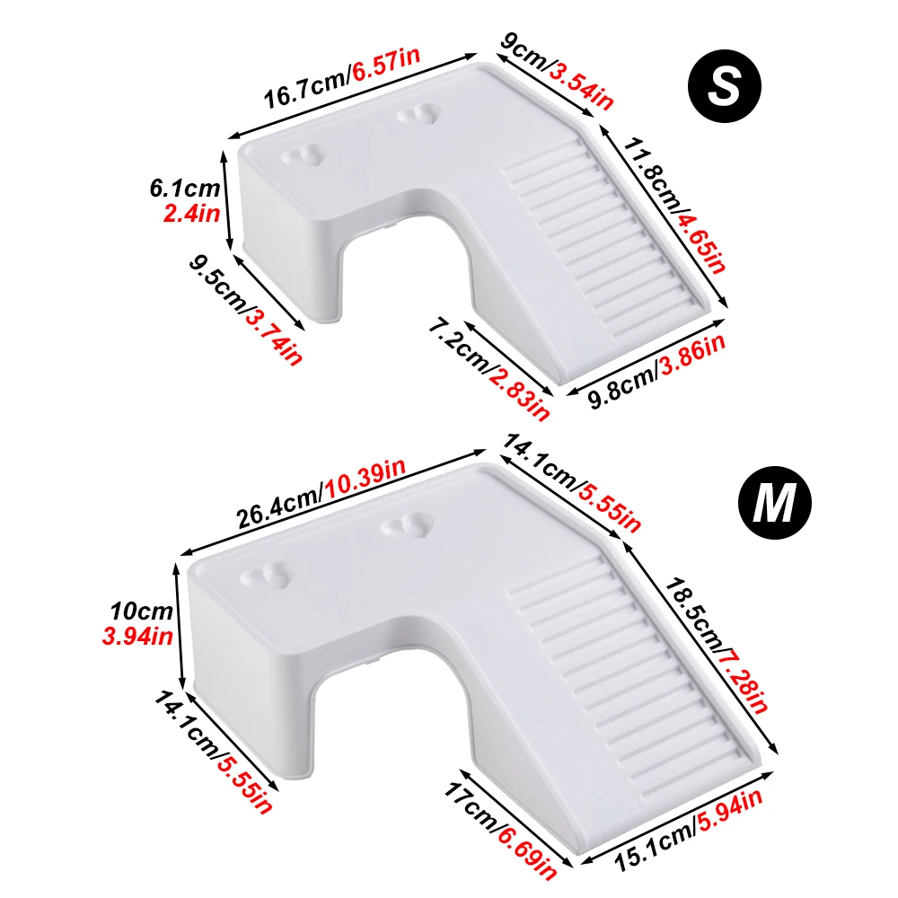 Rampa de escalada de tortugas de plástico con plataforma de secado solar multifuncional, refugio de alimentación y oculto para caja de pecera de mascotas, tortugas, 1 ud. - imagen 2