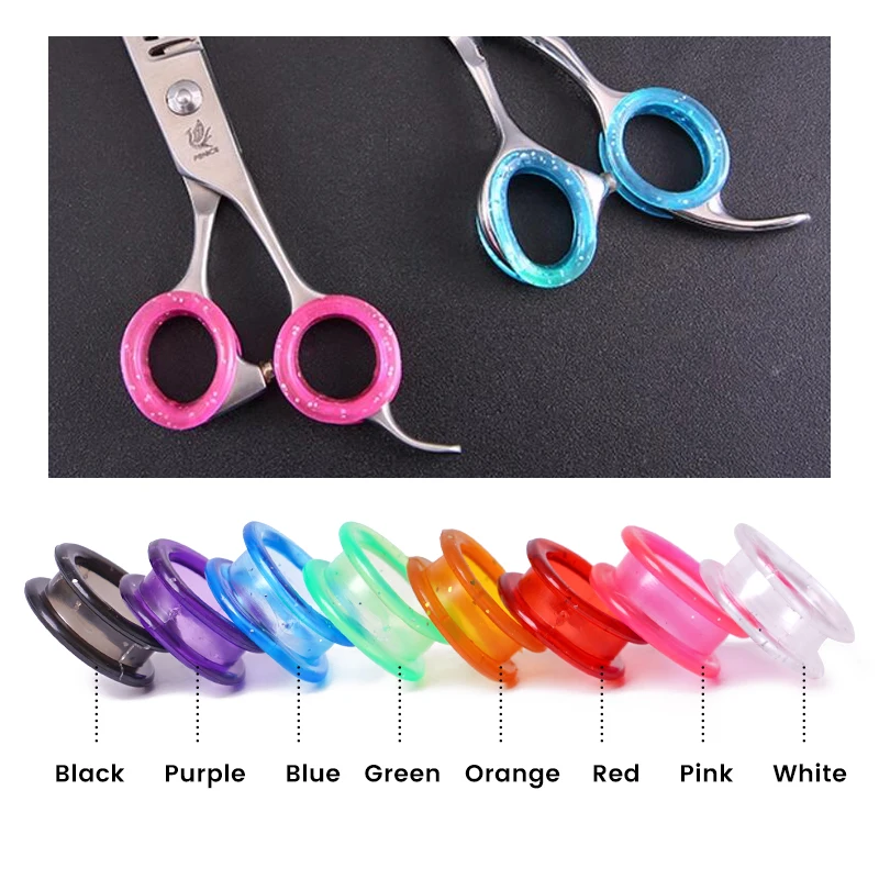 Tijeras 20 piezas de silicona para el pelo de gatos y perros, protectores coloridos para el cuidado de mascotas, herramientas de estilismo