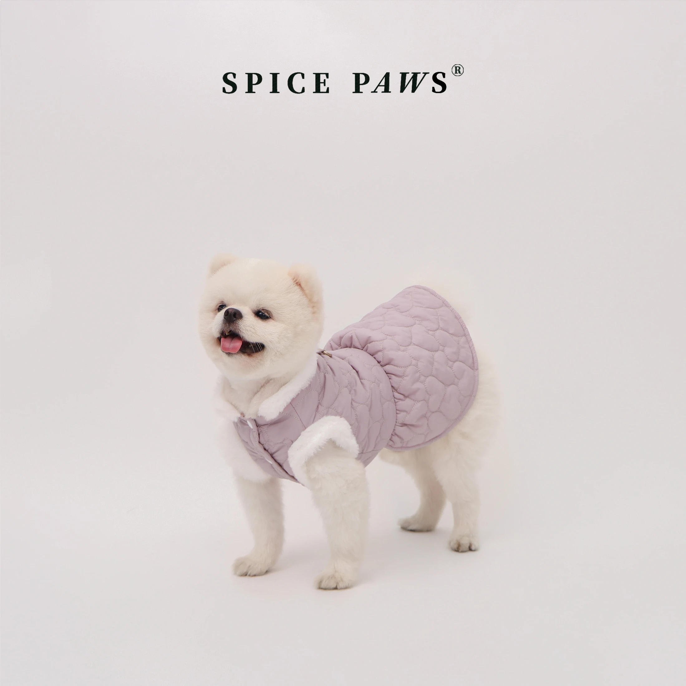 Ropa de Invierno para Perros y Gatos - Chaleco Rosa con Anillo en D - imagen 3