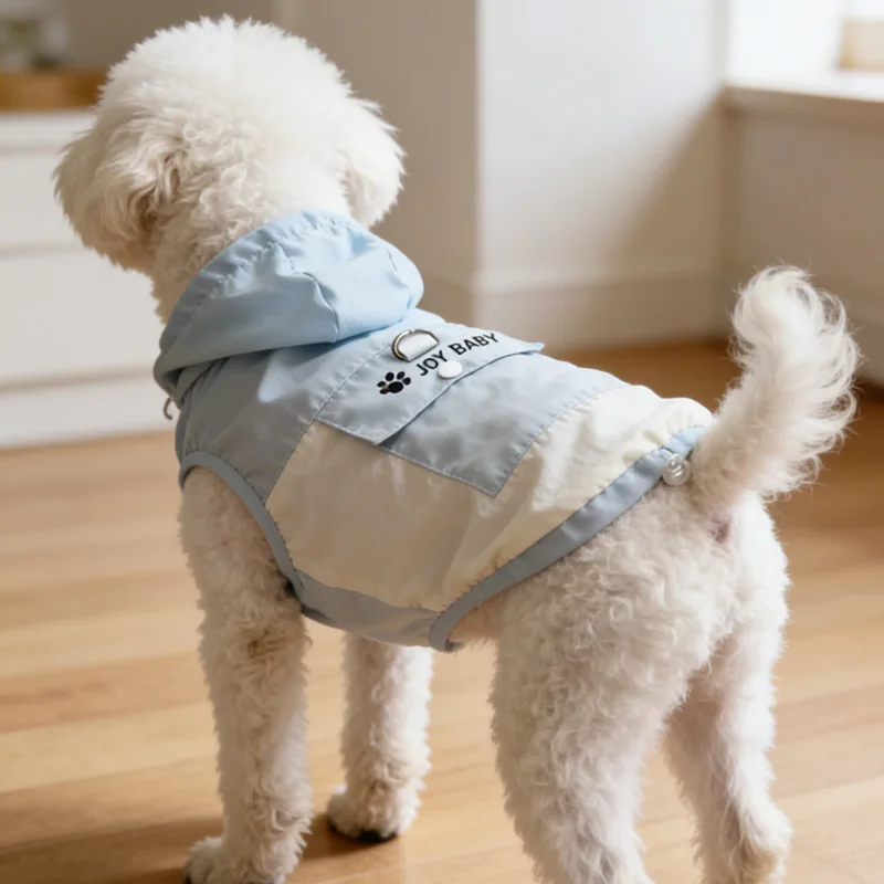 Abrigo ligero primavera verano con capucha para perros Shih Tzu - imagen 3
