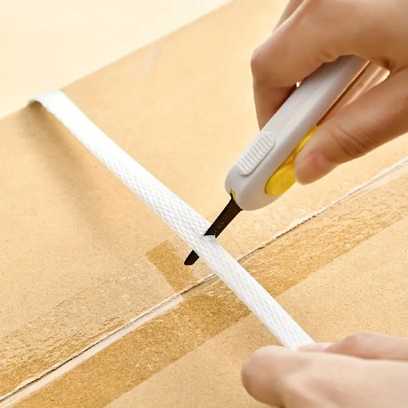 Cuchillo de apertura de mensajería magnético, cuchillos de desempaquetado de mensajería portátiles multifuncionales, herramienta de arte de rebote de bloqueo automático retráctil - imagen 2