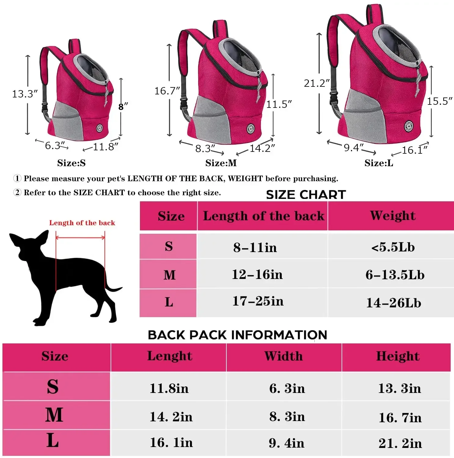Bolsa transportadora para perros y mascotas, mochila de viaje portátil con doble hombro, bolsa frontal para perros PPet para exteriores, mochila de malla, suministros para mascotas - imagen 3