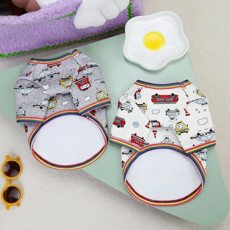 Sudadera con capucha con estampado de coche pequeño para perro, abrigo de Navidad para cachorro, chaquetas cálidas de invierno, ropa informal de peluche, suministros para mascotas - imagen 4