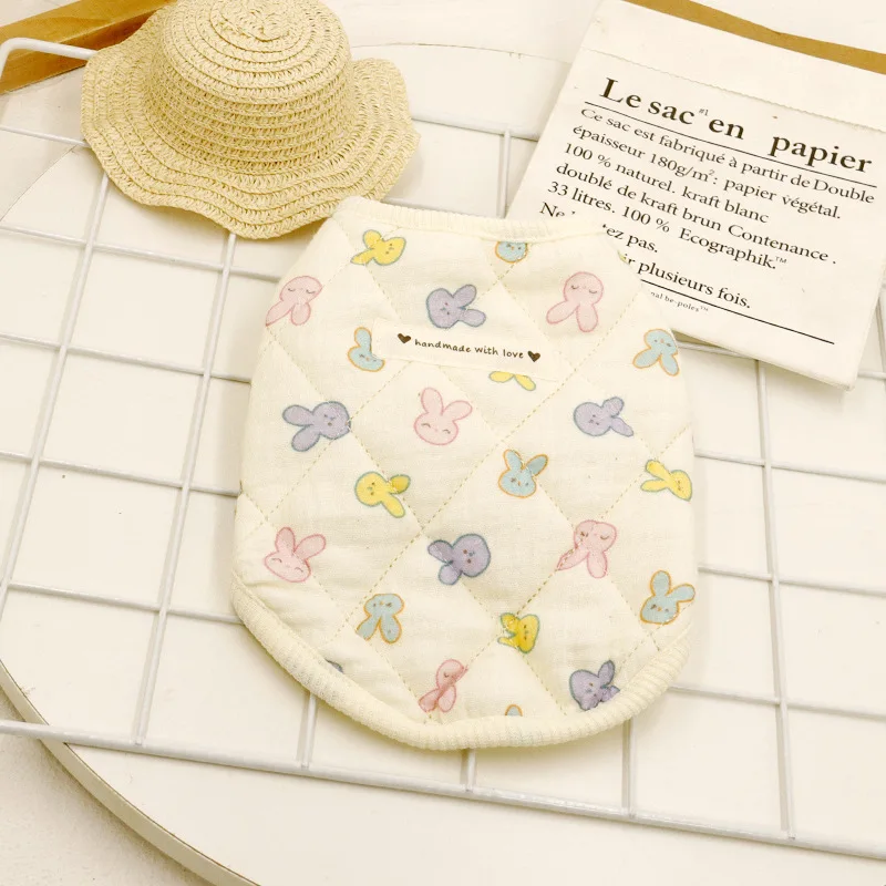 Abrigo Floral de otoño e invierno para mascotas, chaleco bonito de dibujos animados, pijamas para el hogar para perros, abrigo de invierno, suéter para perros grandes, ropa para cachorros - imagen 3