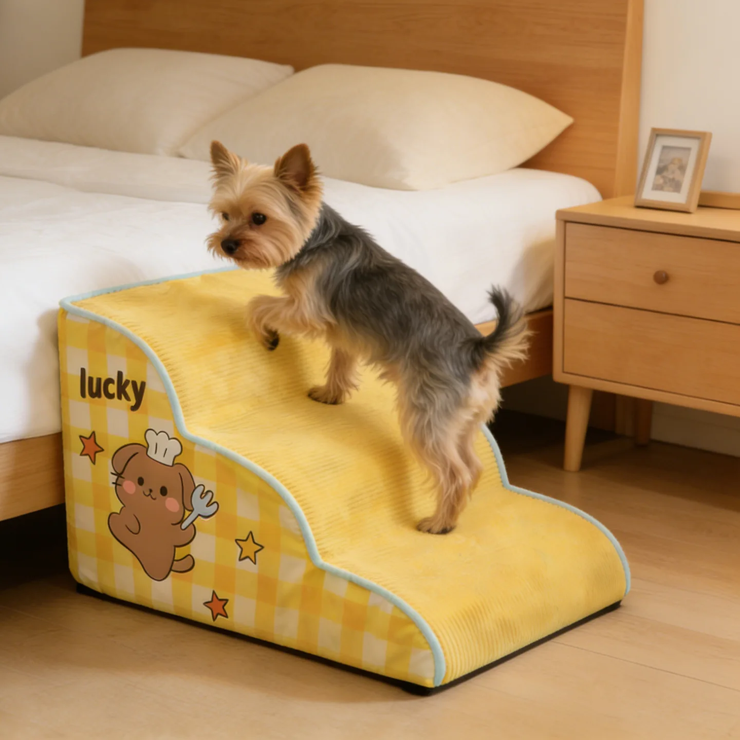 Escalera de cuadros para perros pequeños y gatos – Antideslizante lavable - imagen 2