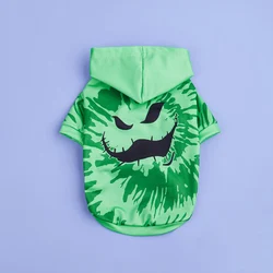 Sudadera Halloween con capucha para perros y gatos – Calabaza aterradora
