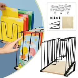 Organizador de escritorio 5 ranuras – Revistero inclinable para revistas