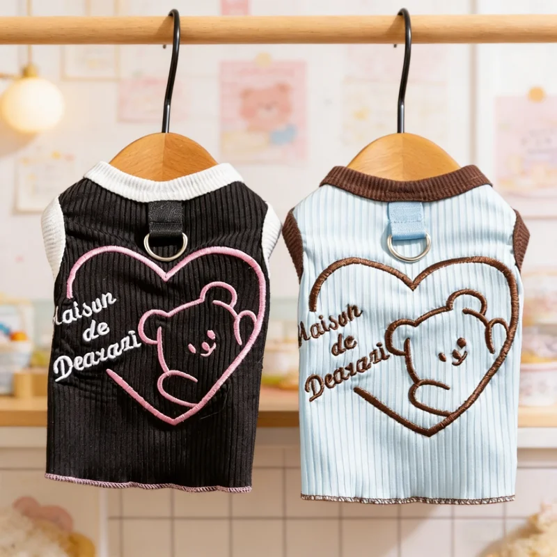 Chaleco de verano con estampado adorable para perros Poodle - imagen 3