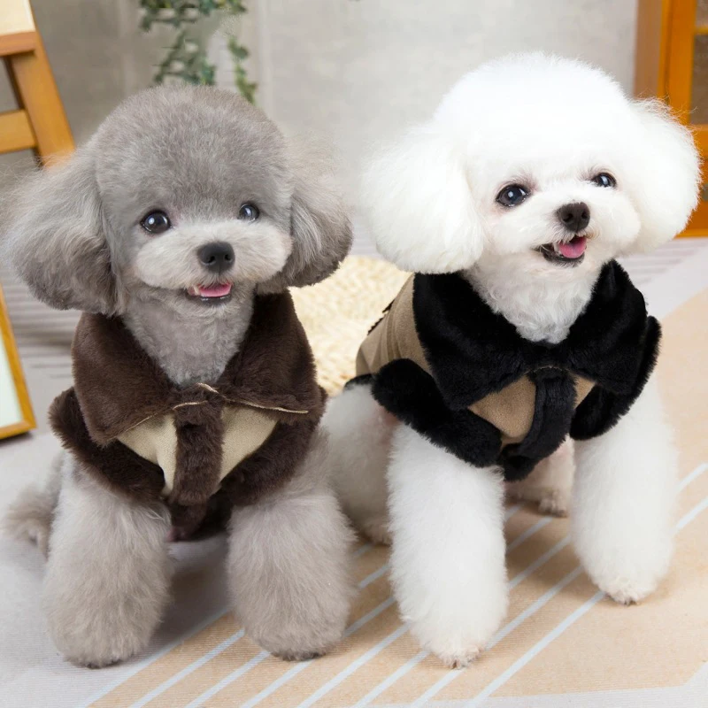 Chaqueta cálida de invierno para perros, ropa gruesa para mascotas para perros pequeños y medianos, abrigo acogedor para cachorros, ropa para Chihuahua de peluche, suministros para mascotas - imagen 3