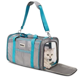 Bolsa de transporte transpirable malla hombro perros pequeños y gatos