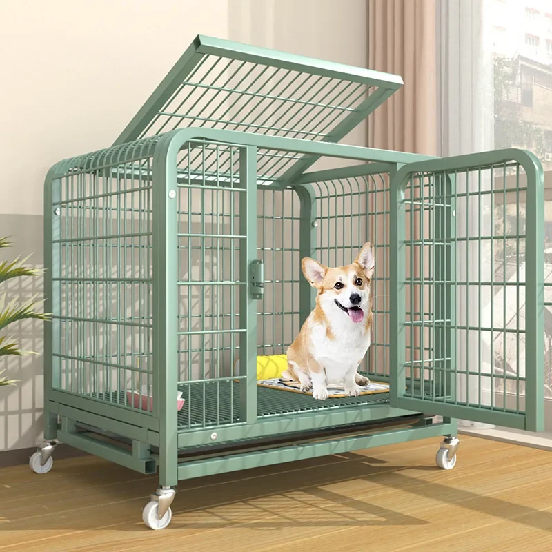 Jaula interior con baño para perros pequeños – Estructura reforzada - imagen 3