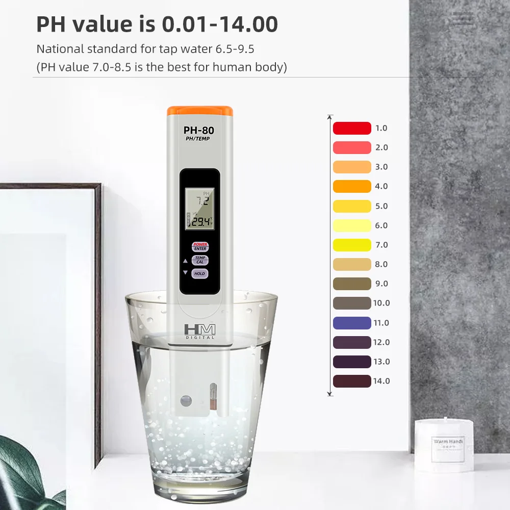 Medidor de pH digital con termómetro para acuario y pecera - imagen 3
