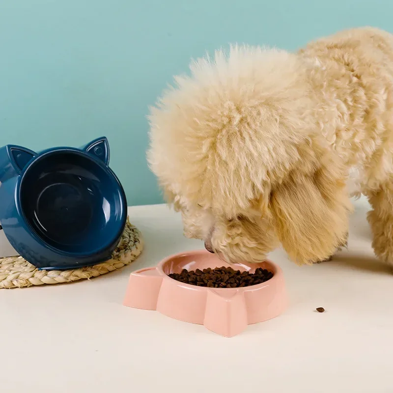 Cuenco de comida para mascotas con forma de cara de gato, plato de alimentación de gran capacidad, cuenco de comida para gatos, alimentador de agua potable para perros pequeños - imagen 3