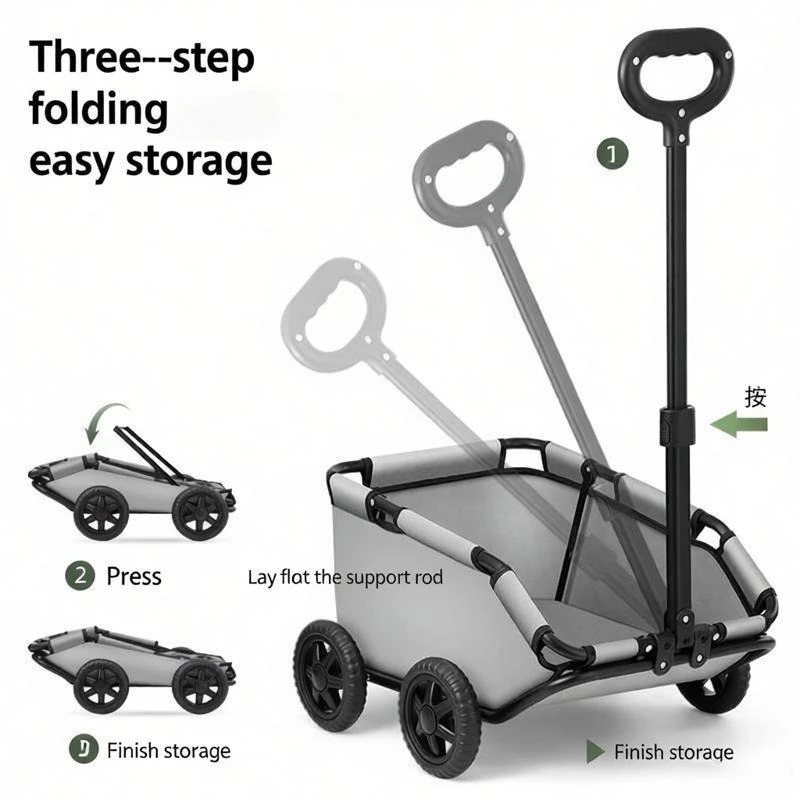 Cochecito plegable para perros pequeños y medianos – Paseo cómodo - imagen 3