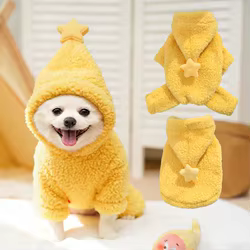 Sudadera invernal con estrellas amarillas para Bulldog Francés