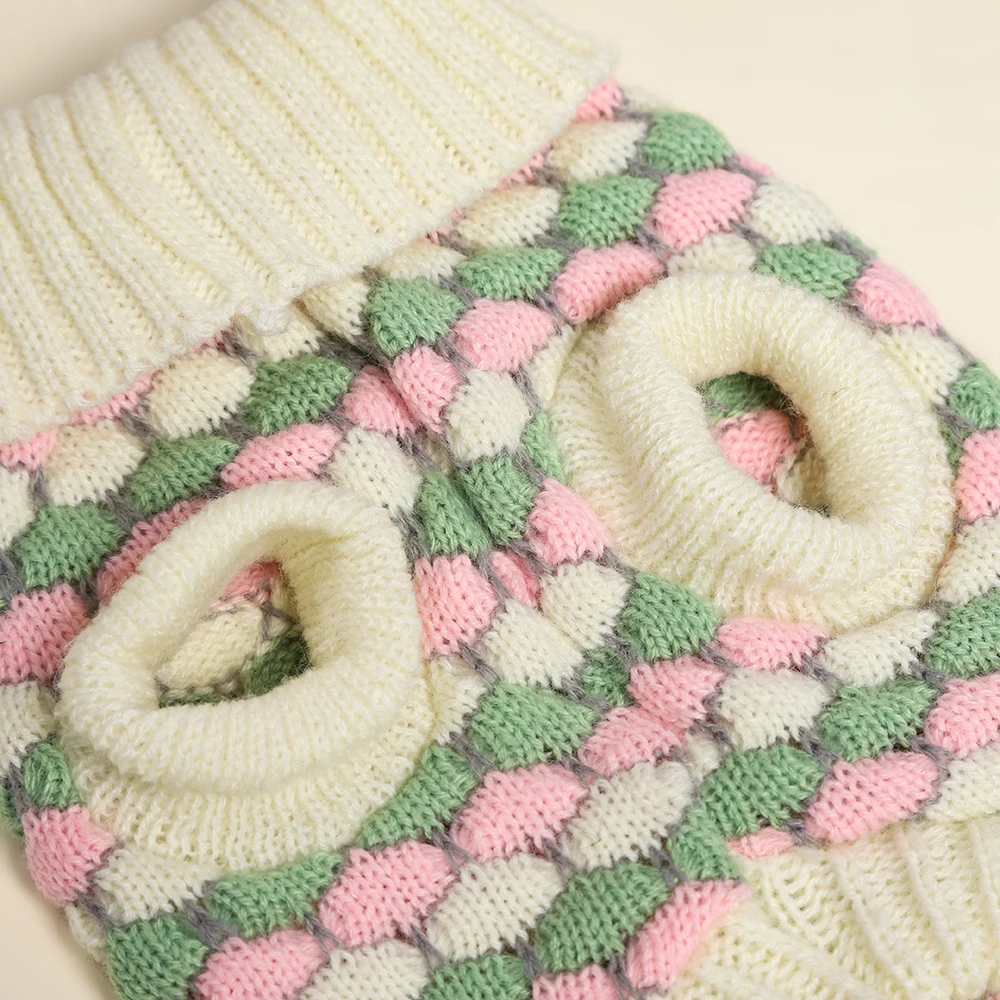 Ropa cálida de diseñador para cachorros, suéter de invierno para mascotas, jerséis para perros pequeños, salchicha y gatos, ropa para mascotas, ropa para cachorro - imagen 5