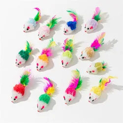 Ratón interactivo de peluche para gatos – Juguete para rascar y jugar