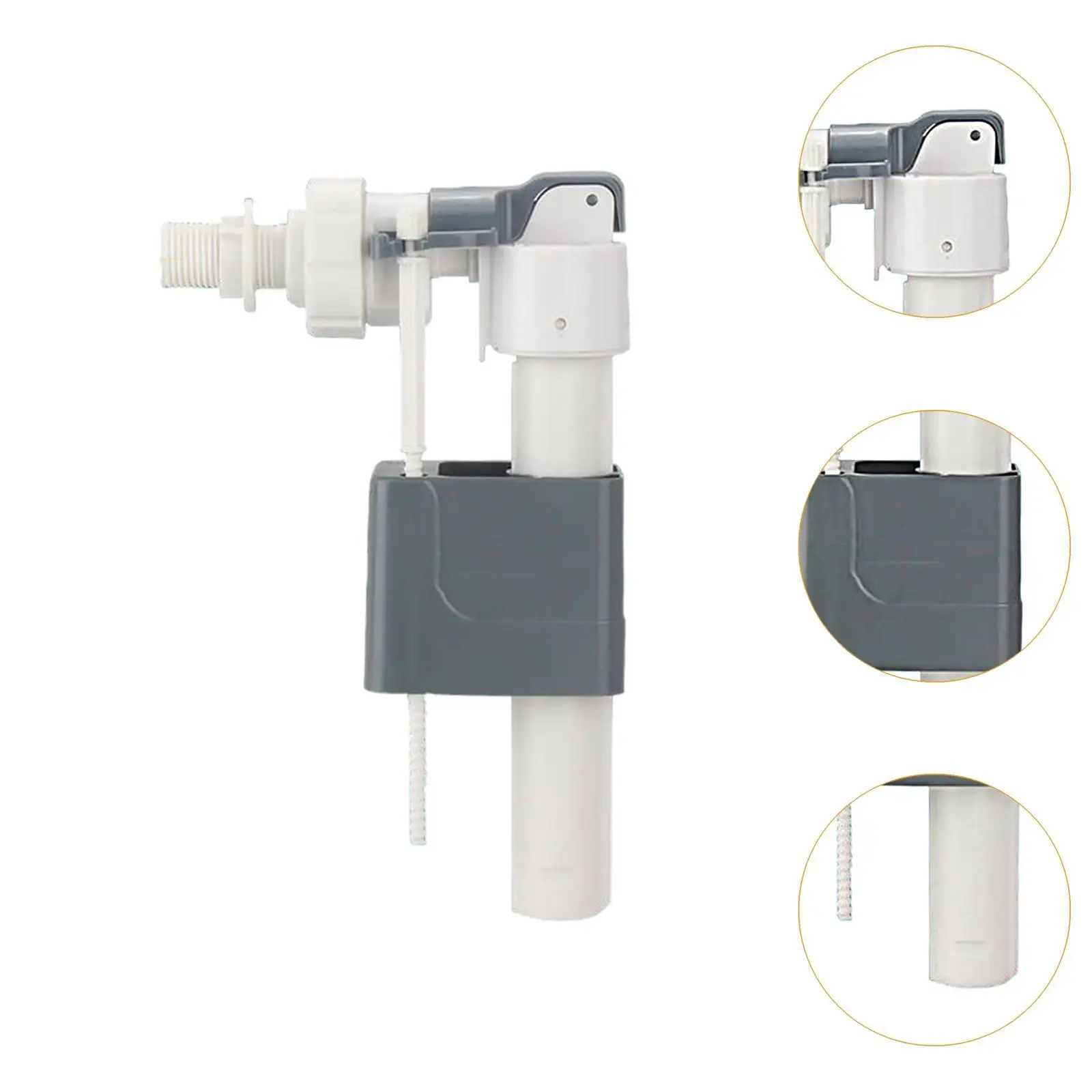 Water Inlet Valve Easy to Install Spare Replacement Hidden Toilet Tank Fill Valve for Washroom Farmhouse Hotel Bathroom Home - imagen 5
