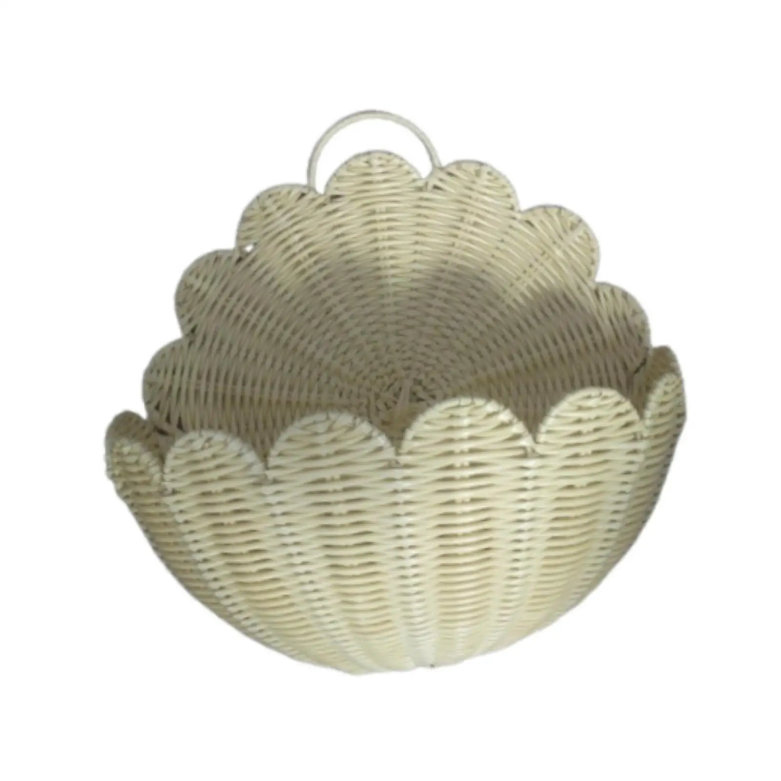 Cesta de pared tejida, contenedor de almacenamiento portátil para verduras de entrada de cocina - imagen 3