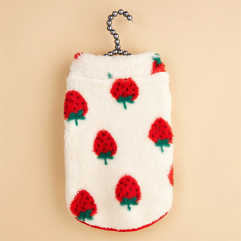 Chaqueta polar con estampado de dibujos animados para perros y cachorros, chaleco para perros pequeños, ropa cálida de invierno para mascotas, chaleco de Yorkshire maltés, ropa para mascotas - imagen 5