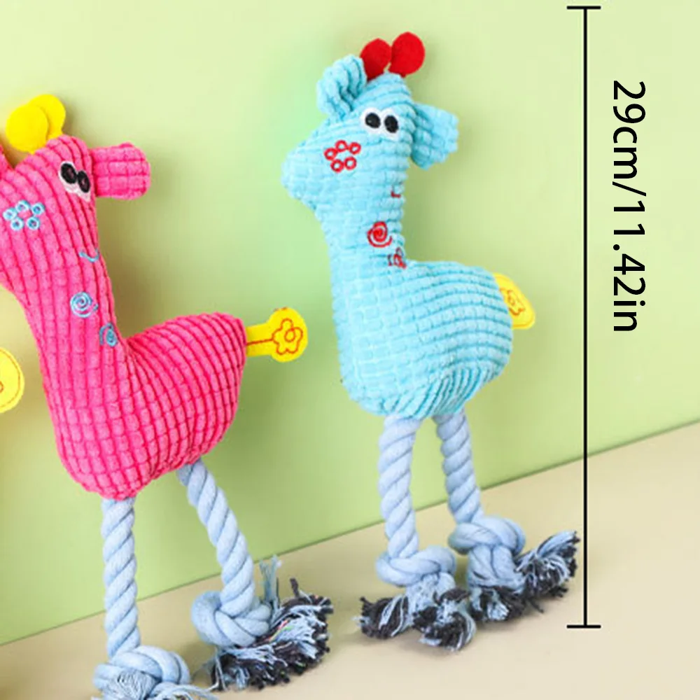 Juguete de peluche para perros y gatos: diseño chirriante y resistente a masticar para la dentición y jugar, material suave y seguro, - imagen 5