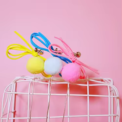 Varita interactiva con pluma de mariposa y campana para gatos