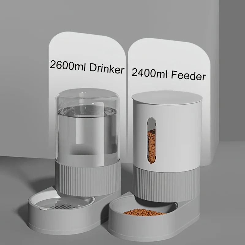 Comedero automático para gatos de gran capacidad, dispensador de agua para gatos, tazón de comida para gatos, contenedor de almacenamiento de alimentos por gravedad para gatos, perros, suministros para mascotas