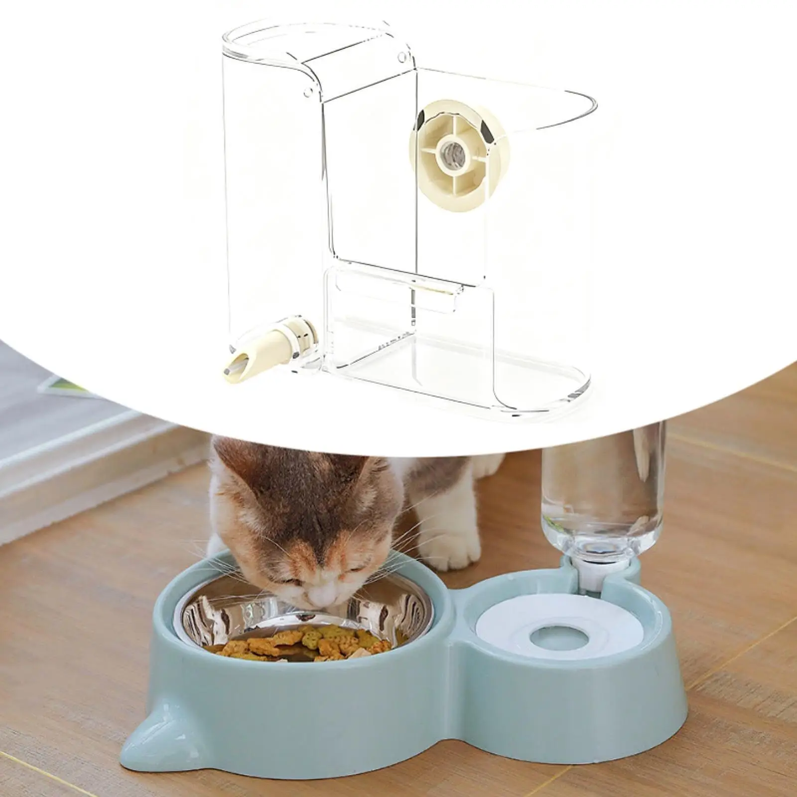 Bird Cage Feeder Waterer Automatic Bird Waterer Feeder for Cockatiel Budgies