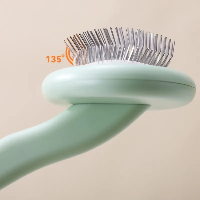 Peine para perros, removedor de pelo para mascotas, cepillo para perros, peines de acero inoxidable para perros, apertura de nudos, cepillo de masaje para el cuidado de perros, suministros para mascotas - imagen 5