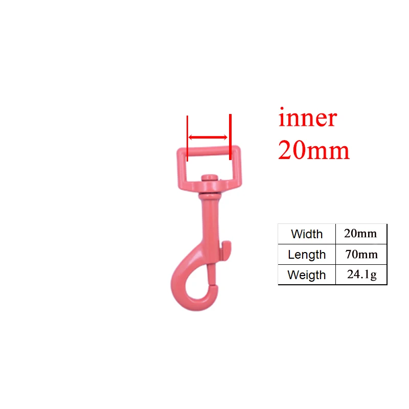 1 unidad, ofrecemos servicio de grabado láser, logotipo personalizado, cierre de perro, hebilla de gancho Kirsite, hardware para 20mm y 25mm - imagen 5