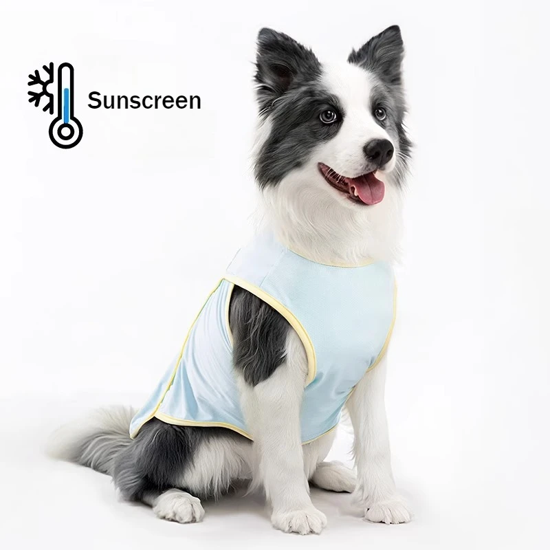 Ropa de verano para perros, ropa refrescante para perros grandes, chaleco refrescante para perros, chalecos de lujo para cachorros, ropa para perros medianos, disfraces - imagen 3