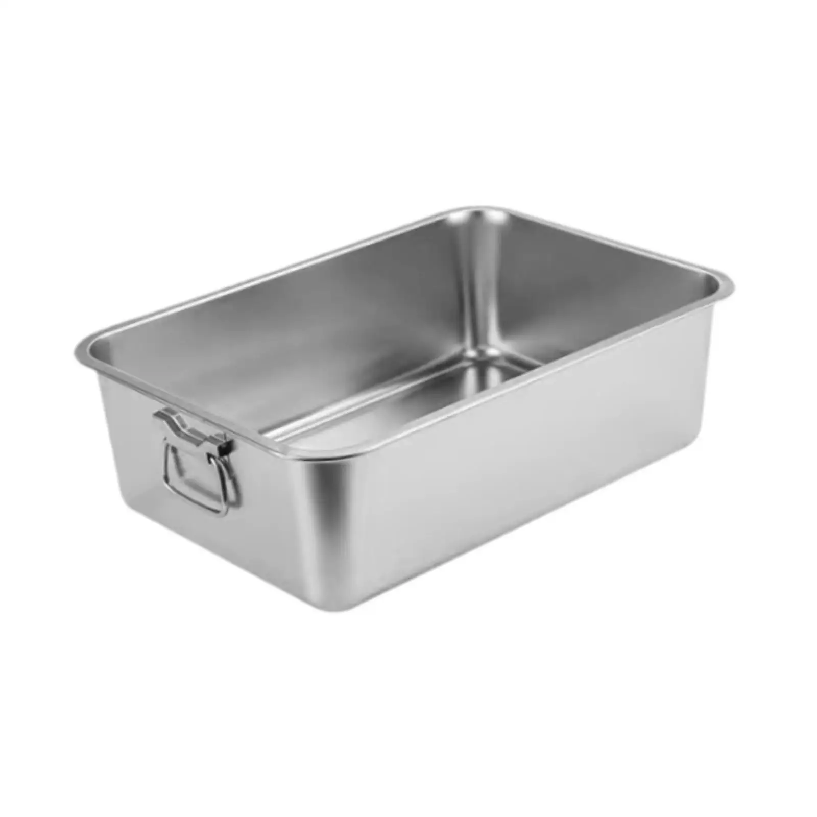 Open Litter Box with Handles for All Kinds of Cat Litter Kitty Litter Pan