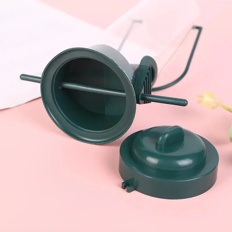 Alimentador de aves para mascotas, dispensador de comida colgante al aire libre, múltiples agujeros, alimentador automático de pájaros, herramienta de alimentación de pies para animales voladores - imagen 4