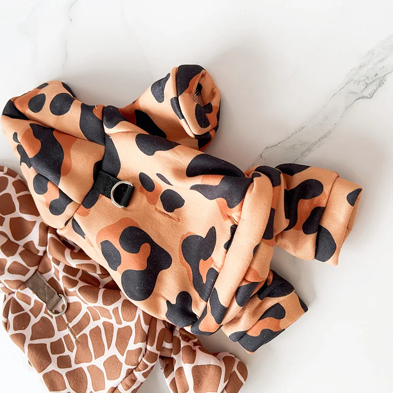 Camisa Base de Color sólido para mascotas, suéter de manga voladora de oso de peluche, ropa para perros y gatos, pijamas para cachorros, Otoño e Invierno - imagen 2