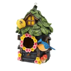 Casa nido colgante 2 en 1 para pájaros pequeños