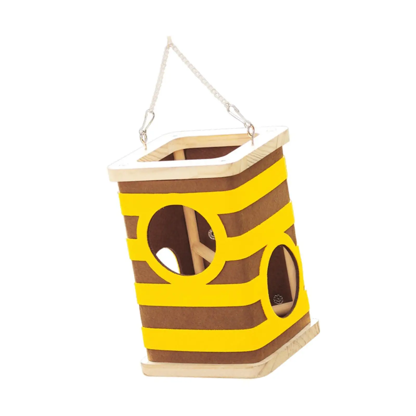 Hanging Bird House Home Decor Gift Outside Hammock Swing Toy Bird Nest for Lovebird Bluebirds Conures Cockatiel Sparrows Playing Hanging Bird House Home Decor Gift Outside Hammock Swing Toy Bird Nest for Lovebird Bluebirds Conures Cockatiel Sparrows Playing