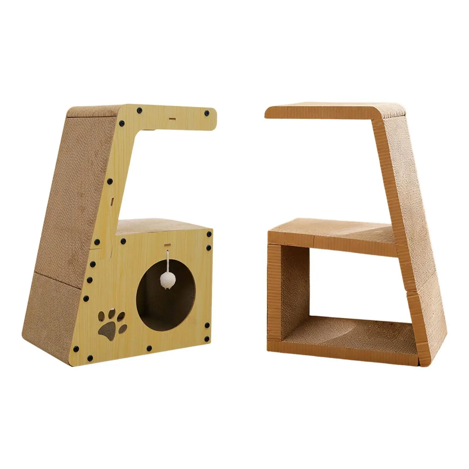 Rascador de cartón para gatos, tablero rascador para gatos y descansar al aire libre