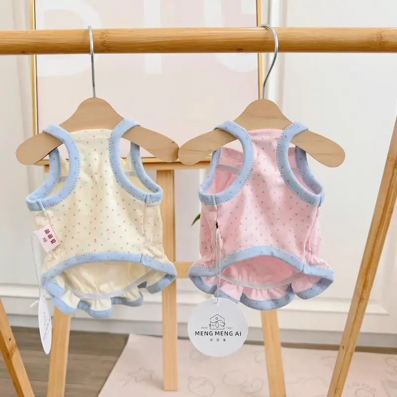 Ropa para perros Ins Dot, vestido camisero con volantes de encaje negro para perros pequeños, vestidos para niñas, vestido para gatos, trajes para cachorros, ropa para Chihuahua - imagen 3