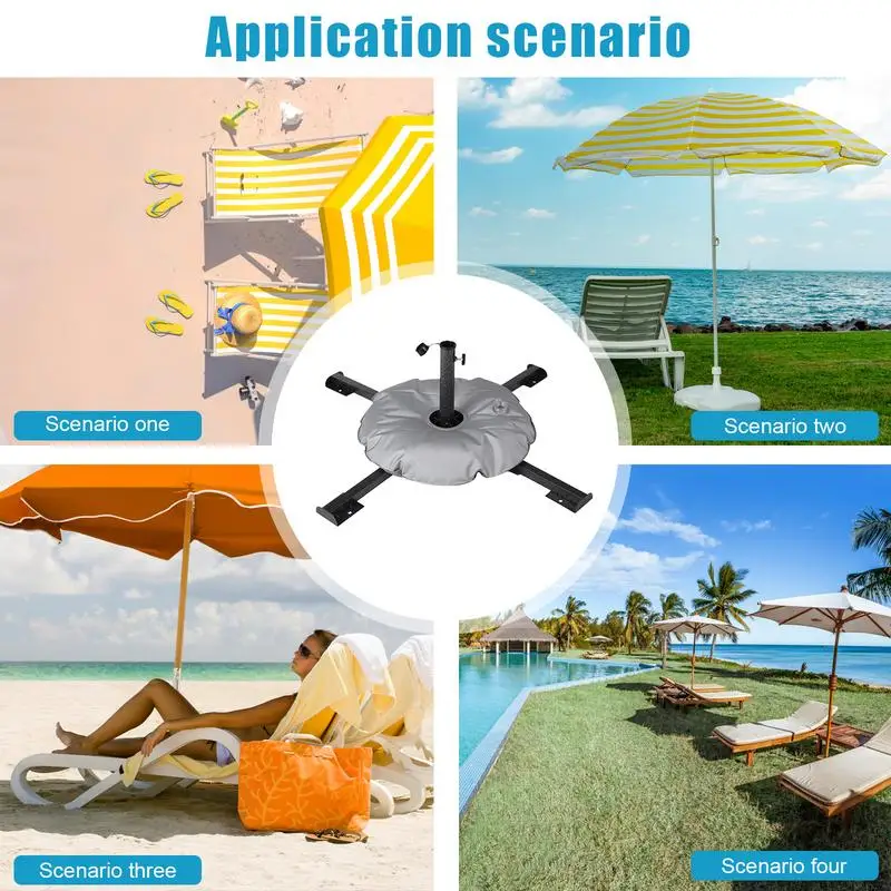 Base de sombrilla plegable para Patio, soporte de peso para acampar, piezas de sombrilla para jardín - imagen 5